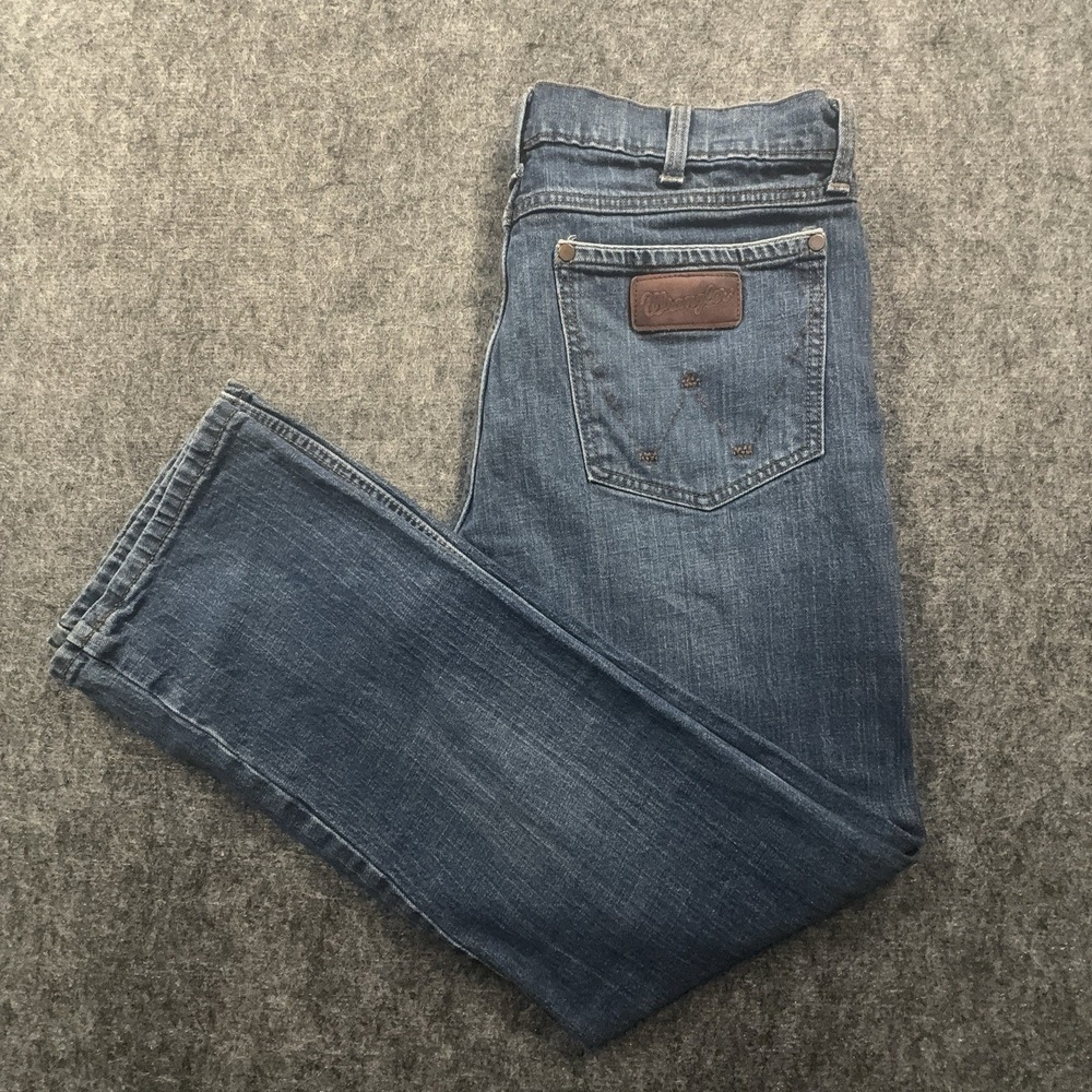 Wrangler Retro Relaxed Boot Jeans Mens 32x31 Blue Denim Cowboy Western